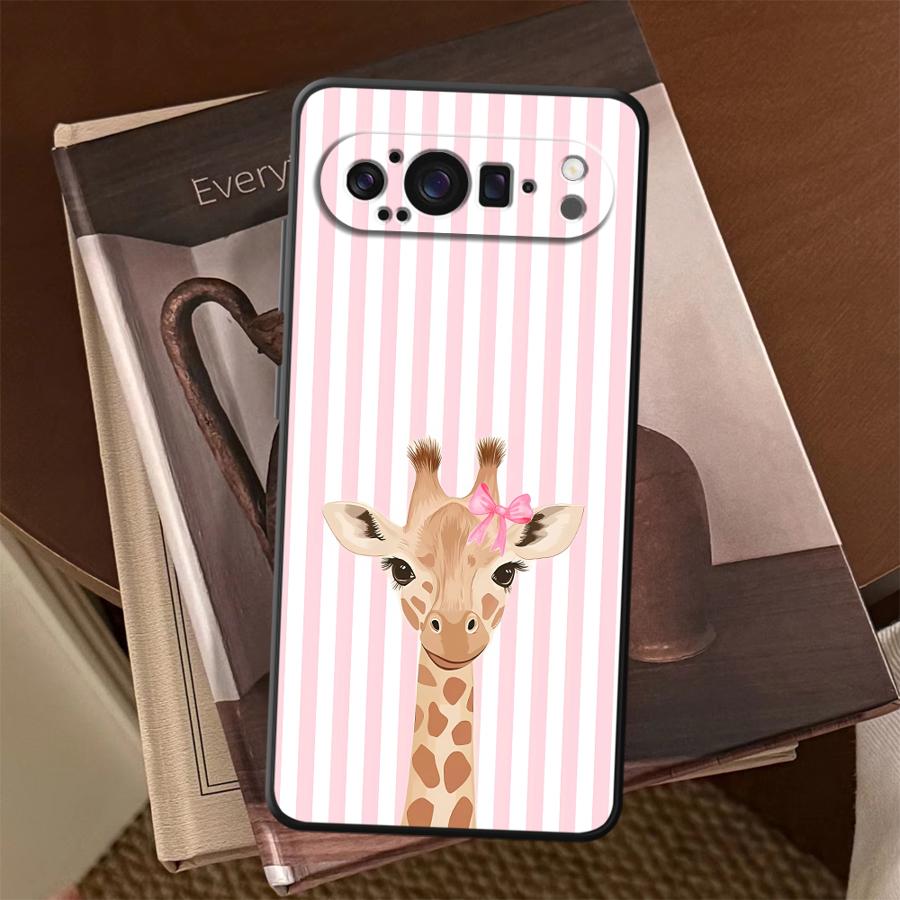 Cartoon Giraffe Funda Phone Co - Google Pixel 9 ulasan dan harga