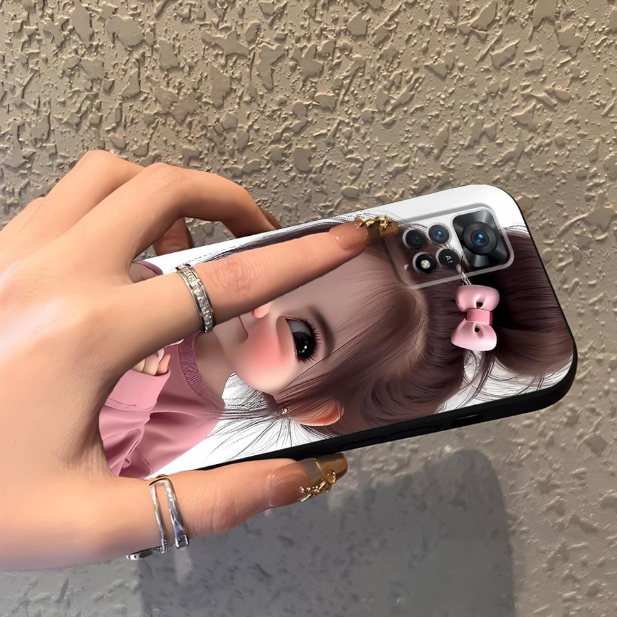 Cartoon Girl Pattern Funda Pho - Xiaomi Redmi Note 14 ulasan dan harga