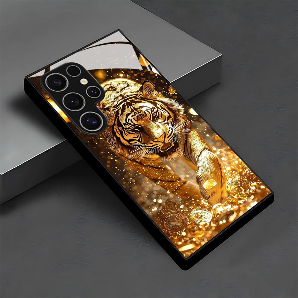 Tiger pattern glass Phone Case - Samsung Galaxy S25 ulasan dan harga